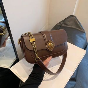 Bolsas outono e inverno contraste cor bolsa feminina pequena bolsa quadrada sentido avançado pequena corrente bagbags para mulher 240223