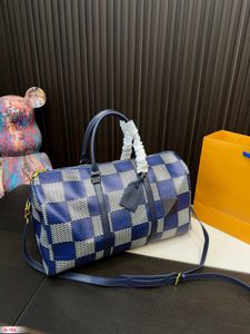Designer-Reisetasche, Herren-Umhängetasche, Unisex, Unisex-Handtasche, klassisches bedrucktes Muster, Canvas-Schultergurt, Lederhandtasche, große Kapazität, Outdoor-Gepäcktasche