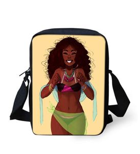 Którego Black Afro Girls drukuje torby szkolne dla dzieci Mini Backpack Boys Girloon Cartoon Schoolbag Mini Bags Book Bags 2019 Y1904653863
