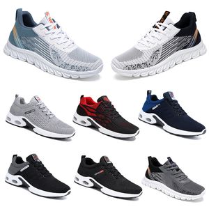 Caminhadas novas mulheres dos homens correndo sapatos planos sola macia moda branco preto rosa bule esportes confortáveis D23-1 gai 83254