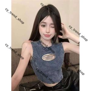 Disel Top Designer Shirt Deisel Shirt BB Top Women Pure Sweet Spicy Girl Sexig kort topp Women's Summer Sense Small Show Chest Hollow Rose Desel Shirt Top Letter D 487