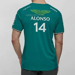 Herren T-Shirts 2024 Aston Martin F1 T-Shirt Fernando Alonso Formel 1 Team Racing Design Rundhals Sweatshirt Hochwertige Kleidung