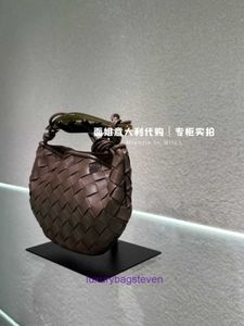 Bottgs's Vents's sardine original tote bags online store New Fashion Sardine Brown Woven Handheld Crossbody Bag With Real Logo