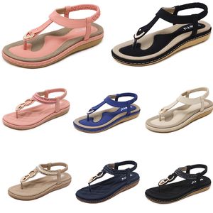 2024 Sommer Damenschuhe Sandalen Niedrige Absätze Mesh-Oberfläche Freizeit Mama Schwarz Weiß Große Größe 35-42 J21 GAI