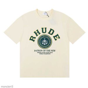 Mens T-shirts Rhude Tshirt Summer Designer t Shirt Men Shirts Tops Luxury Letter Print Women Clothing Short Sleeved Sxxlh50o H50o Ii53