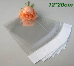 全200pcslot 12cm20cm 47Quot79Quot Clear Self Adhesive Seal Bage Opp Poly Bag Retail Packaging Bag with H2550250