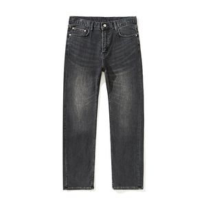 Новые утолщенные свободные прямые трубки дымчато-серого цвета, высококачественные мягкие деловые мужские джинсы