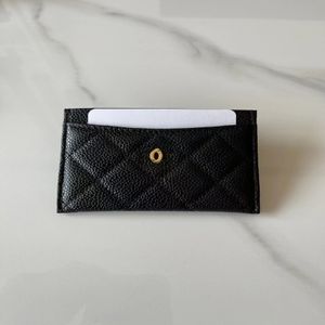 Damläder plånböcker Kreditkortsspåren Purses Plånböcker för kvinnors klassiska designers Luxurys Short Wallet Fashion Black Cowhid230o