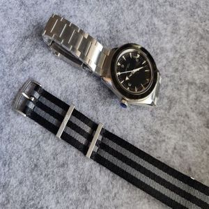 подарок дополнительный ремешок НАТО 41 мм мужские часы мужские наручные часы с сапфировым стеклом браслет водонепроницаемый автоматический механизм Limited Edition2144
