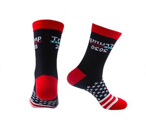 Trump 2020 Skarpetki Skarbowe Sockings Football Unisex Donald Trump Prezydent List Printted Socks Man Woman HHA6933162707