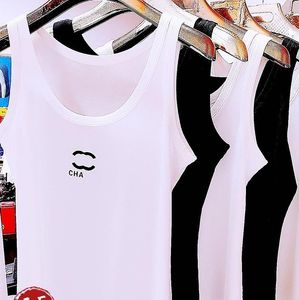 Zbiorniki damskie Camis Designer Womens Tank Tops T koszule Summer Kobiety Upraw haft seksowne Off Black Casual Rleeveless Backless Solid Stripe