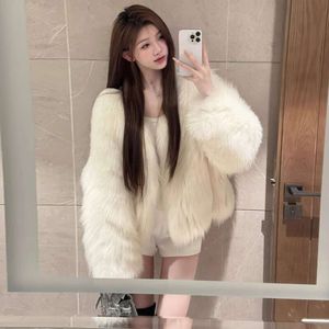 Leather Integrated Mink Fur Jacket For Women's Autumn And Winter Clothing, Imitation Otter Rabbit Fur, Wealthy Family, Gold Style, Xinji Haining 319272