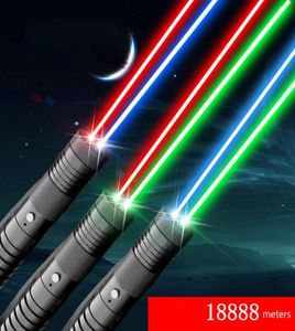 Multicolor Laser Green och Red Combo Laser Pointer ficklampa 5000m Starry Show6181518