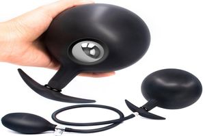 Inflatable Butt Plug Builtin Steel Ball Prostate Massager Anal Expanding Dilator Sex Toy For Men5354276
