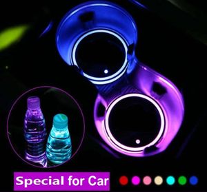 LED-Autobechermatte, Atmosphärenbeleuchtung für alle Autos, RGB-USB-Ladebecher, Pad, Innenatmosphärenlampe9521174