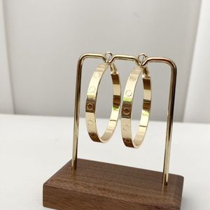 Orecchini a bottone amore orecchini stilista vintage designer di gioielli per donna orecchino grande cerchio aretes regalo di anniversario di matrimonio festa zl167 F4