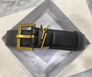 Luxury Designer Belt for Women Genuine Leather Cowhide Width 3cm Men Designers Belts Bronze Buckle Silver Womens Waistband Cintura SJ2F