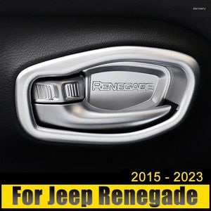 Wewnętrzne akcesoria do Jeep Renegade 2024 ABS CAR WEWNĘTRZNEJ Drzwi do miski rama rama okładka Case Trime