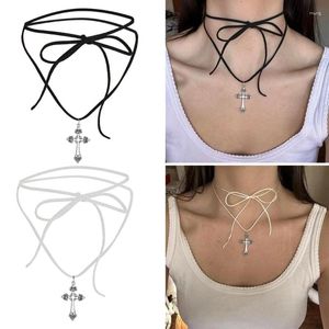 Pendant Necklaces Choker Tie Neckband Chain Jewelry Gift Alloy Material H9ED