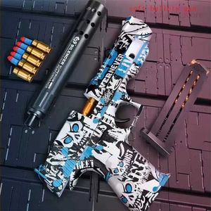 Pistola Giocattoli Gel sabbiatrice giocattoli con proiettili morbidi adatti per ragazzi schiuma sabbiatrice giochi di tiro modelli educativi giocattoli pistole finte pistole T240309