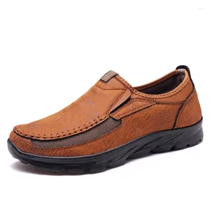 Caminhando 2024 PU Sapatos 395 Couro Masculino Respirável Negócios Britânico Homem Preguiçoso Chutes Adulto Masculino Único Casual