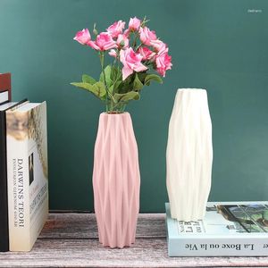 Vases 1PC Creative Camellia Decorations For In Nordic Colors Dry And Wet Flower Imitation Glaze