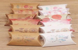 500st Nyaste DIY Design White Pillow Box Paperboard Retro Style Candy Packing Ring Display Letter Tack kärlek Bild 8x55x2c2817367