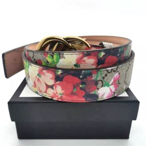 Womens Designers Belts Men Belts Mens Waistband High Quality Fashion Casual Leather Belt Waistbands for Man Woman Flower Color Beltcinturones GG'G 3.0-3.8cm