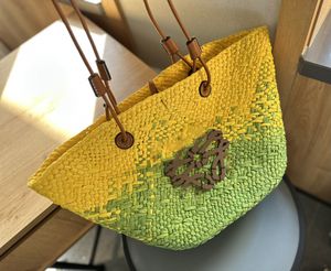 Tasarımcı Çanta Tote Çanta Tote Çanta Çanta Plaj Çantası Lüks Çantalar Lüks Tote Çanta El Dokuma Moda Omuz Çantası Yaz Yeni Orijinal Deri Tutar 28*25cm