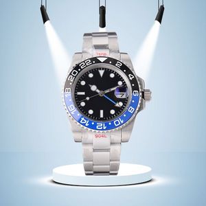 Mens Automatic Movement Watch 40mm Mechanical Fashion Classic Style Rostfritt stål Vattentät lyxklocka Lysande Sapphire Ceramic Wristwatch Dhgate Watch