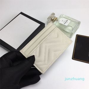 Designer-Damen-Kartentasche aus Leder mit gestepptem Figurenmuster und Top-Hardware aus Übersee239Q