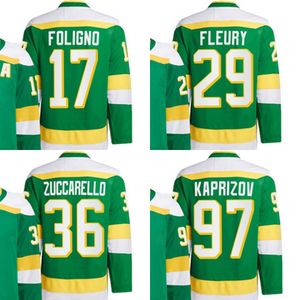 男性97 Kirill Kaprizov 36 Mats Zuccarello 2024 29 Marc-Andre Fleury 17 Marcus Foligno 14 Joel Eriksson Ek Minnesota Hockey Jersey Stitched S-3xl