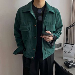 Neuer Stil, brandneuer Stil, MYQ Pi Shuai High-End-Kurzjacke, Herren-Frühling, lockerer Flip-Kragen-Mantel, koreanischer trendiger Arbeitsmantel, PLEIN BEAR Männer und Frauen