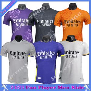 24 25 Spelarversion Bellingham Soccer Jerseys Y-3 Vini Jr. Real Rodrygo Macamiseta Camaveringa Fourth Jersey Asensio Modric Marcelo Valverde Valverde Uniforms