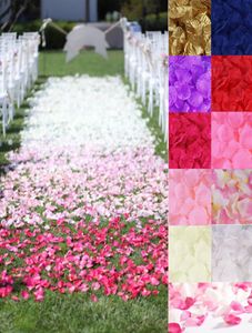 Födelsedagsdekoration 1000 Silk Rose Petals Flower Confetti Engagement Wedding Birthday Decoration Wedding Decor Craft9326996