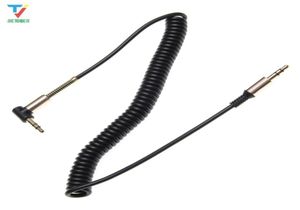 3,5 JACK Aux O Kabel 3,5 mm samiec do męskiego kabla do telefonicznego głośnika samochodowego MP4 słuchawki 2M JACK 3,5 Spring O Kable 100pcs/Lot5688744