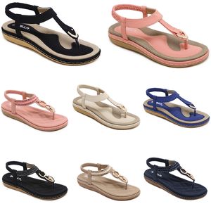 2024 summer women shoes Sandals low heels Mesh surface Leisure Mom Black white large size 35-42 J24-1 GAI