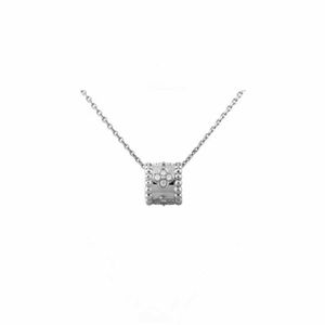 Designer Pendant Necklace Sweet Love Vanca Jade V Kaleidoscope Necklace 18K Rose Gold Diamond Small Wild Midje Collar Chain Cidi