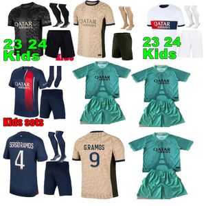 Randall Kolo Mouani Camisa de futebol camisa de futebol 2024 Maillots camisa de futebol conjunto infantil uniforme enfants LEE KANGIN O DEMBELE G.RAMOS KOLO MUANI UGARTE