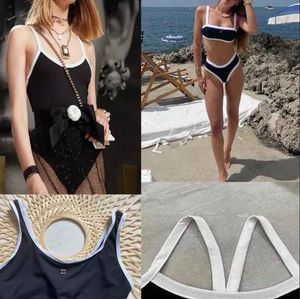 23SS Summer Beach Sunshine Kadın Mayo Mayo Tasarımcısı Üst düzey lüks bikini c mektup elmas dikiş seksi tek parçalı mayo iki parçalı bikinis