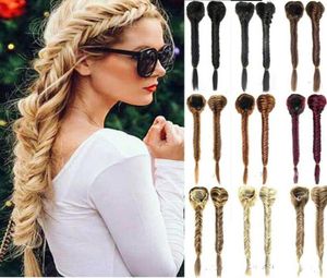 Party DIY Decorations Sythentic Women Hair Extensions Claw Braided Ponytail DIY Long Braid Thick8683295