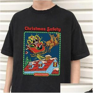 メンズTシャツクラシックヴィンテージ90S Tシャツ召喚デーモンサタントップスノスタル怖いエイリアンスーパーナチュラルグラフィックティーハロウィーンティードロウフ