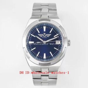 Relógio masculino fashion de 4 estilos, novo 41mm 4500v 4500v 110a-b128 mostrador azul mecânico transparente automático cristal de safira masculino wa203e