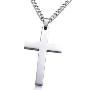 Europeisk och amerikansk personlighet Cross Pendant Men's Necklace Whole Women's Necklace318i