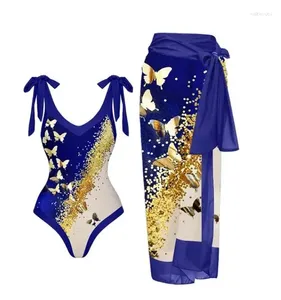 Kobietowe stroje kąpielowe Summer 2024 Wielokolorowy druk jednoczęściowy strojów kąpielowych Oddzielenie osobowości moda bikini kostium kąpiel