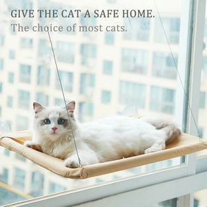 Hanging Cat Bed Pet Cat Hammock Aerial Cats Bed House Kitten Climbing Frame Sunny Window Seat Nest Bearing 20kg Pet Accessories 240226