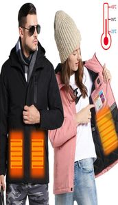 USB加熱ジャケットの男性女性冬の屋外加熱ベストサイズの男性綿ハイキングベストコート防水水
