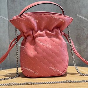 Мини-сумка-ведро Blondie, роскошные женские кожаные сумки через плечо, дизайнерские сумки на цепочке с кисточками, сумки на плечо