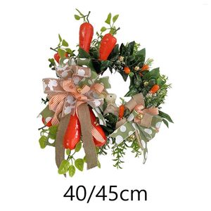 Decorative Flowers Artificial Easter Wreath For Durable Hanging Garland Spring Door Patio