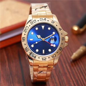 Mens Womens Relógios Automático 40mm Aço Inoxidável Azul Preto Cerâmica Vidro Cerâmica Moldura de Coque Relógios de Pulso Montre de Luxe Marca Ro-le Xes